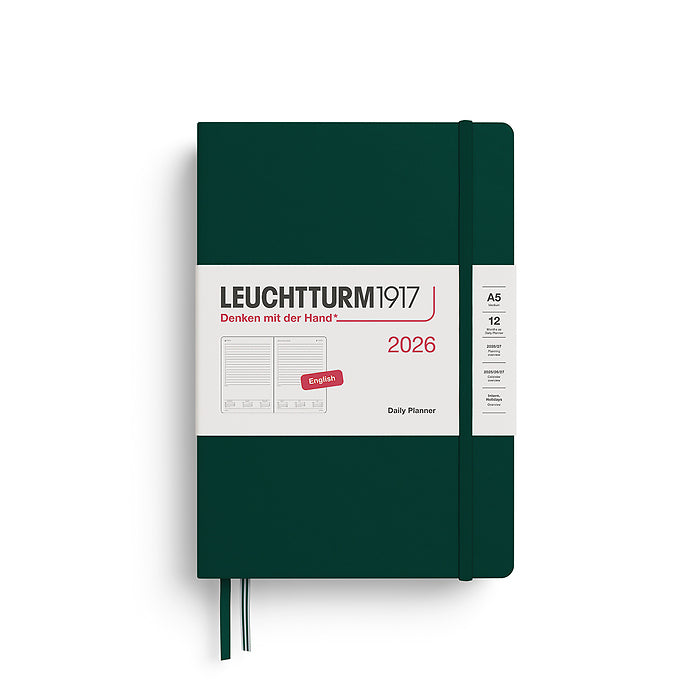 2026 Daily Planner Hardcover A5 Medium & A6 Pocket Hardcover