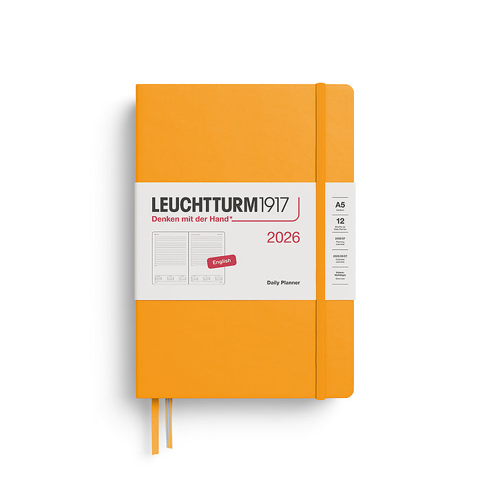 2026 Daily Planner Hardcover A5 Medium & A6 Pocket Hardcover