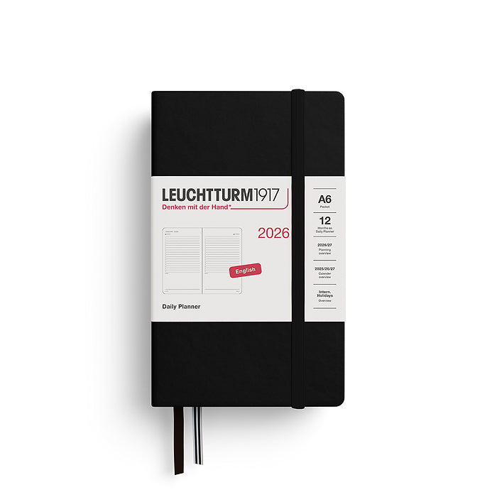 2026 Daily Planner Hardcover A5 Medium & A6 Pocket Hardcover