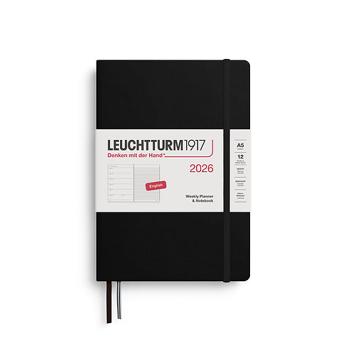 2026 Weekly Planner & Notebook Ruled - A4 Master, A5 Medium & A6 Pocket - Hardcover
