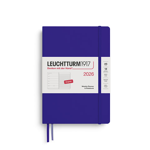 2026 Weekly Planner & Notebook Ruled - A4 Master, A5 Medium & A6 Pocket - Hardcover