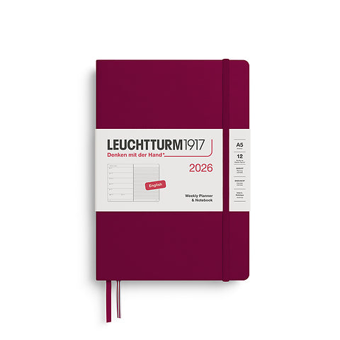 2026 Weekly Planner & Notebook Ruled - A4 Master, A5 Medium & A6 Pocket - Hardcover