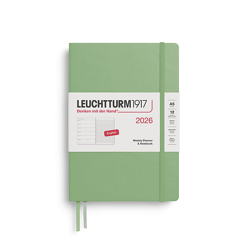 2026 Weekly Planner & Notebook Ruled - A4 Master, A5 Medium & A6 Pocket - Hardcover