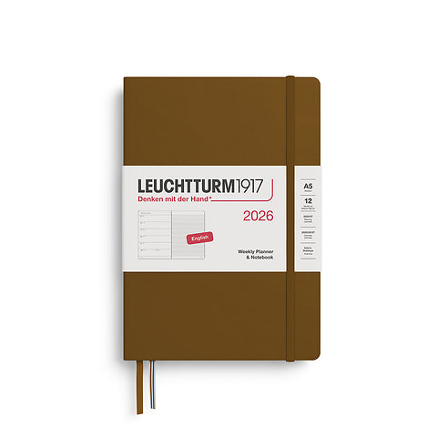 2026 Weekly Planner & Notebook Ruled - A4 Master, A5 Medium & A6 Pocket - Hardcover