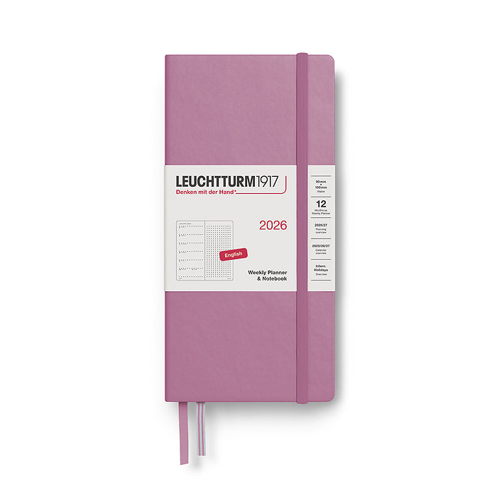 2026 Weekly Planner & Notebook DOTTED - A5 Medium & NEW Wallet Size (B6+xA6) - Hardcover