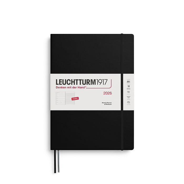 2026 Weekly Planner & Notebook Ruled - A4 Master, A5 Medium & A6 Pocket - Hardcover