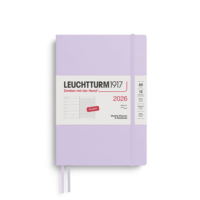 2026 Weekly Planner & Notebook Ruled A5 Medium - SOFTCOVER