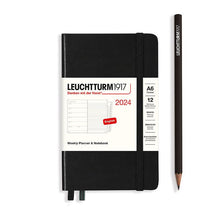 Load image into Gallery viewer, 2024 Weekly Planner and Notebook A6 Pocket Size