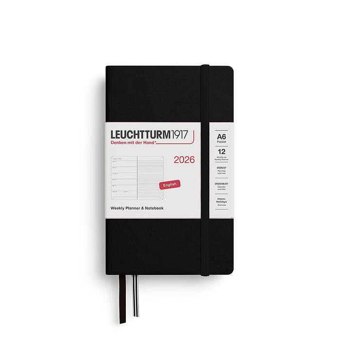 2026 Weekly Planner & Notebook Ruled - A4 Master, A5 Medium & A6 Pocket - Hardcover