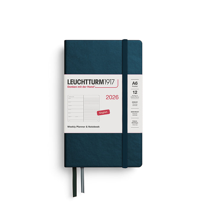 2026 Weekly Planner & Notebook Ruled - A4 Master, A5 Medium & A6 Pocket - Hardcover