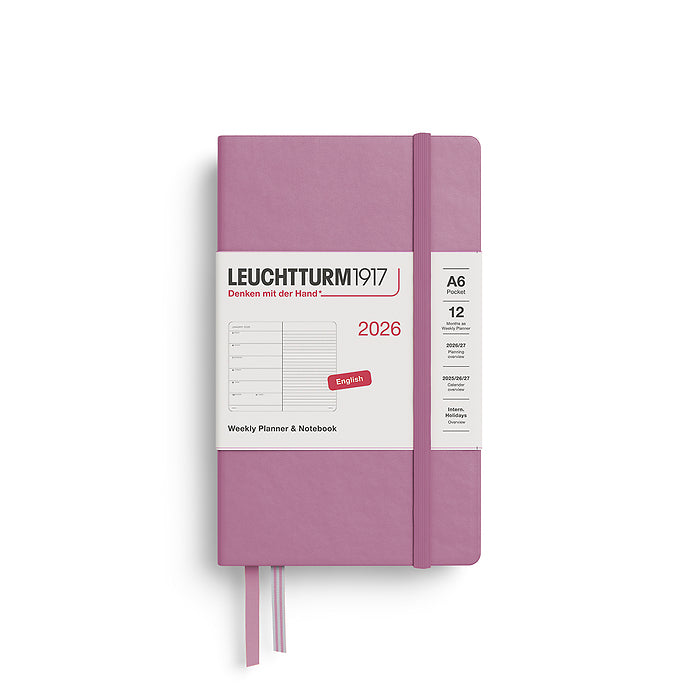 2026 Weekly Planner & Notebook Ruled - A4 Master, A5 Medium & A6 Pocket - Hardcover