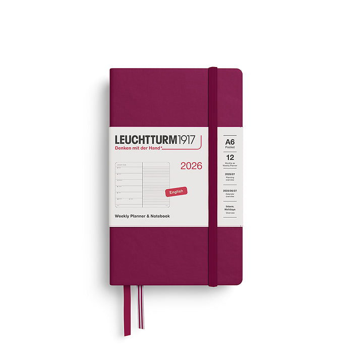 2026 Weekly Planner & Notebook Ruled - A4 Master, A5 Medium & A6 Pocket - Hardcover