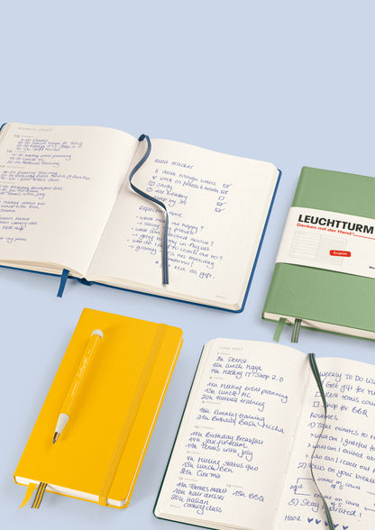 2027 Weekly Planner & Notebook DOTTED - A5 Medium & Wallet Size (B6+xA6) - Hardcover