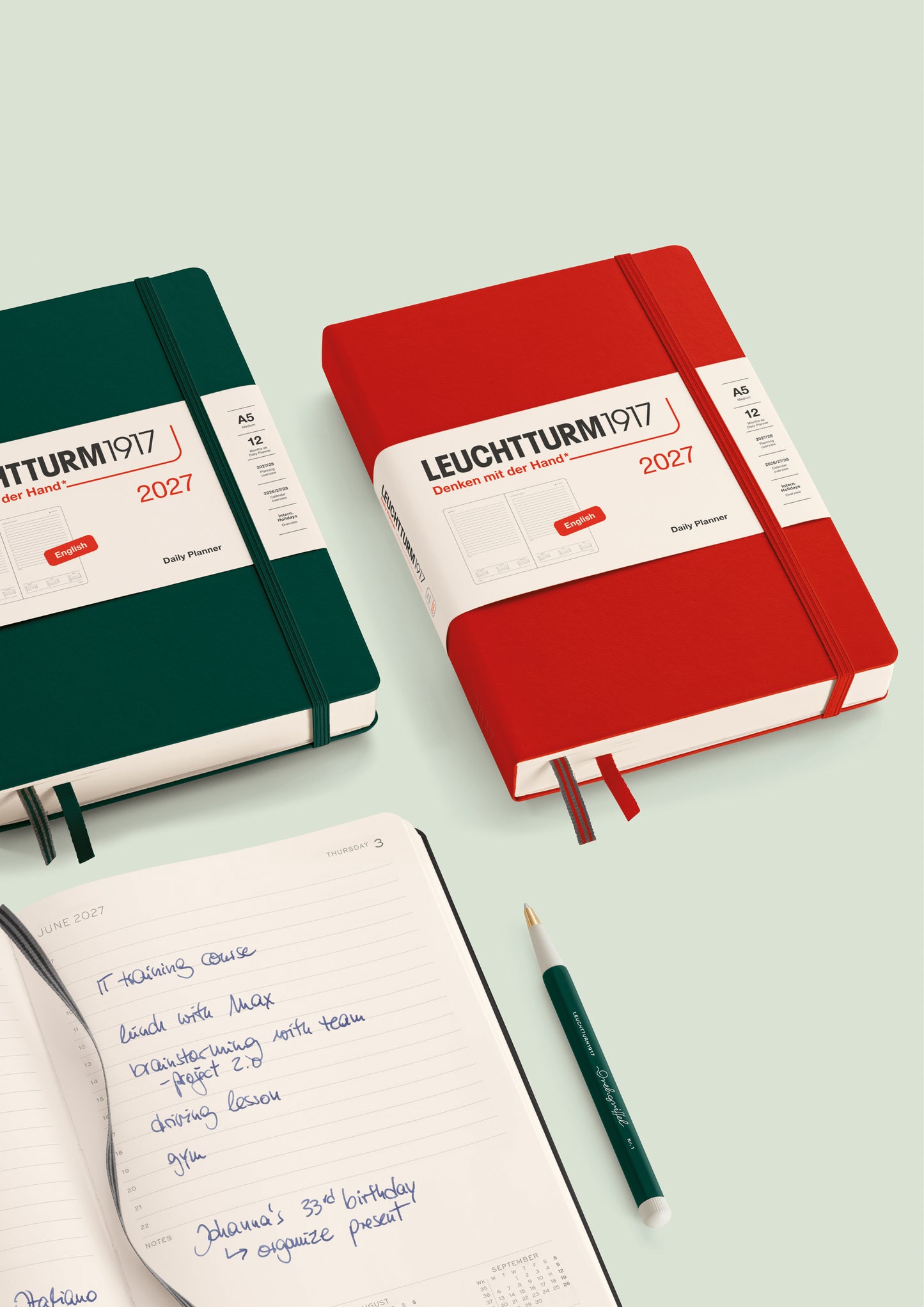 2027 Daily Planners Medium Hardcover