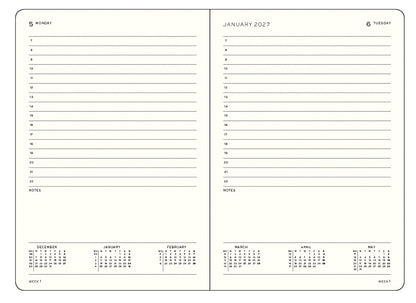 2027 Daily Planners Medium Hardcover