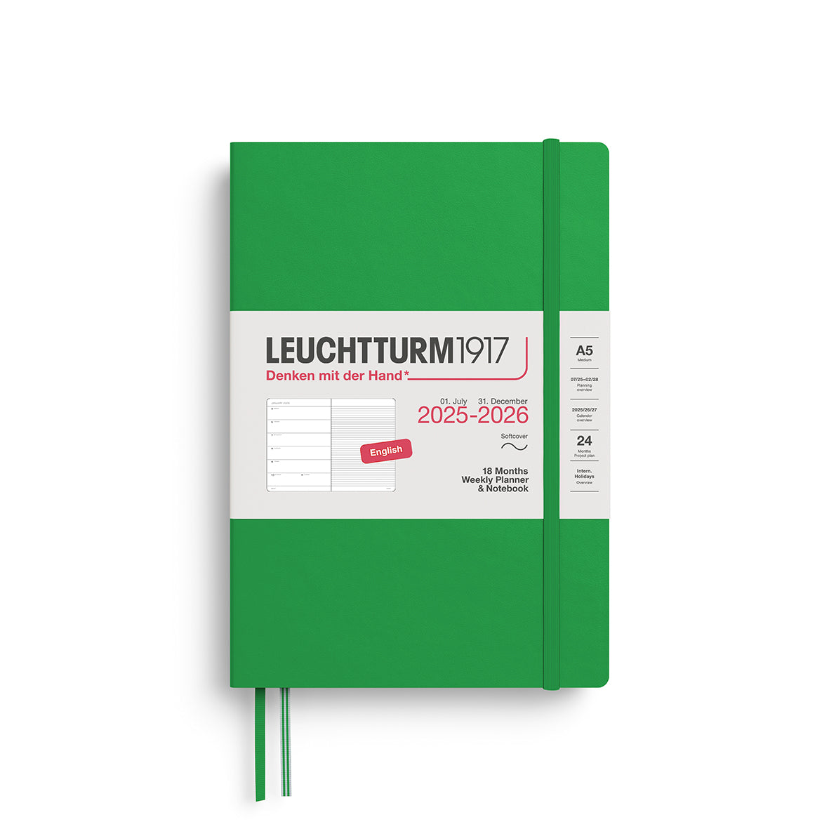 2026 Weekly Planner & Notebook Ruled  -18 Months