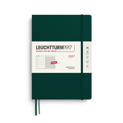 2027 Weekly Planner & Notebook Ruled HARDCOVER