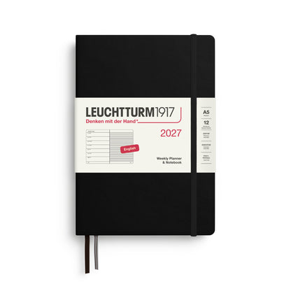 2027 Weekly Planner & Notebook Ruled HARDCOVER