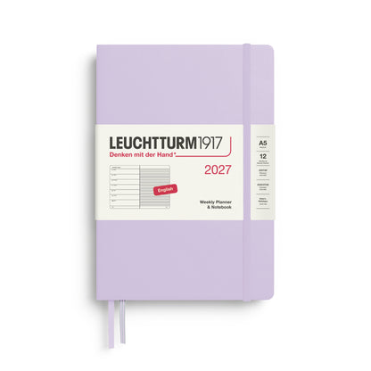 2027 Weekly Planner & Notebook Ruled HARDCOVER