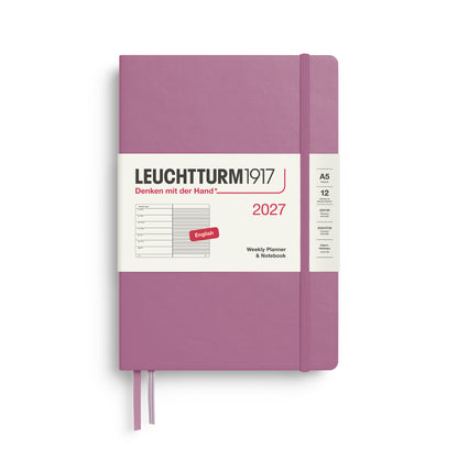 2027 Weekly Planner & Notebook Ruled HARDCOVER
