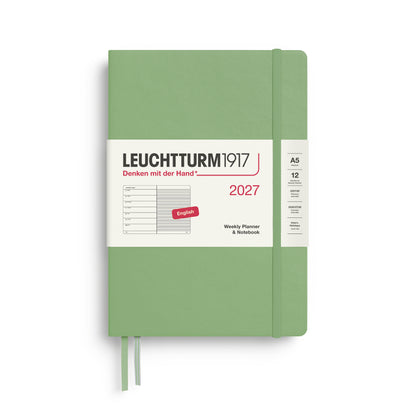 2027 Weekly Planner & Notebook Ruled HARDCOVER