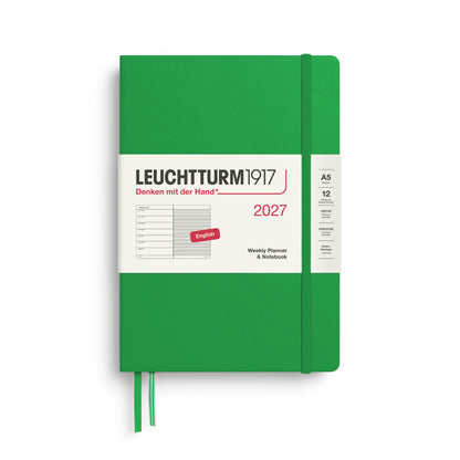 2027 Weekly Planner & Notebook Ruled HARDCOVER