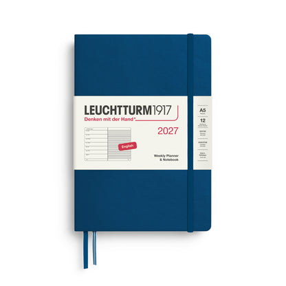 2027 Weekly Planner & Notebook Ruled HARDCOVER