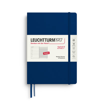 2027 Weekly Planner & Notebook Ruled HARDCOVER