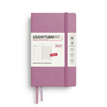 2027 Weekly Planner & Notebook Ruled HARDCOVER