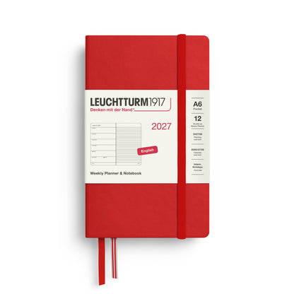 2027 Weekly Planner & Notebook Ruled HARDCOVER