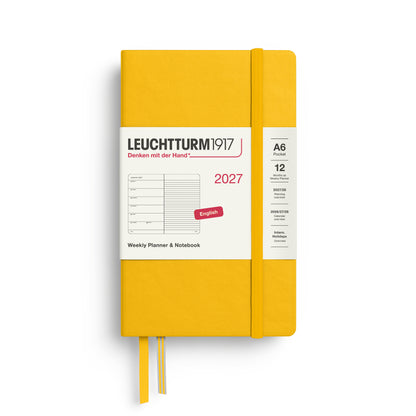 2027 Weekly Planner & Notebook Ruled HARDCOVER