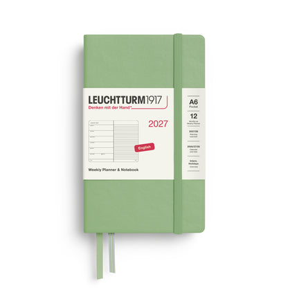 2027 Weekly Planner & Notebook Ruled HARDCOVER