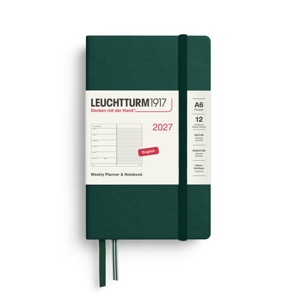 2027 Weekly Planner & Notebook Ruled HARDCOVER