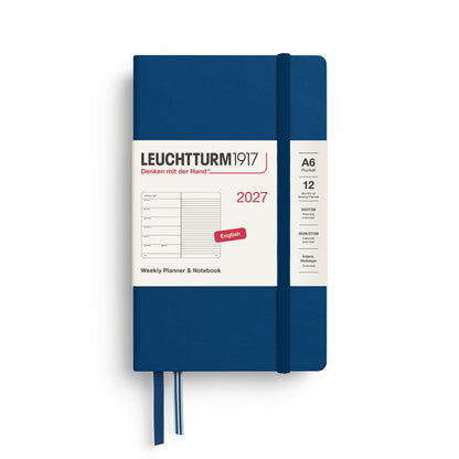 2027 Weekly Planner & Notebook Ruled HARDCOVER