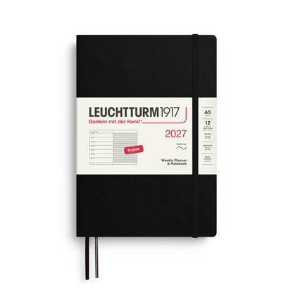 2027 Weekly Planner & Notebook Ruled SOFTCOVER