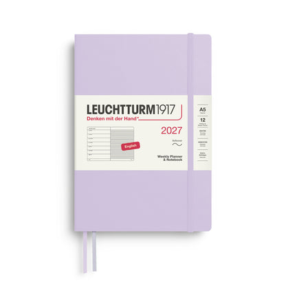 2027 Weekly Planner & Notebook Ruled SOFTCOVER