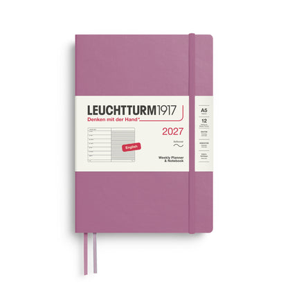 2027 Weekly Planner & Notebook Ruled SOFTCOVER