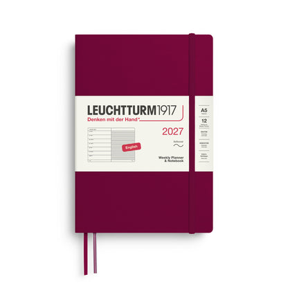 2027 Weekly Planner & Notebook Ruled SOFTCOVER