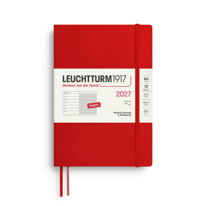 2027 Weekly Planner & Notebook Ruled SOFTCOVER
