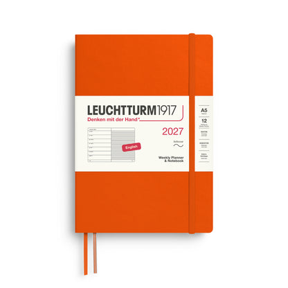 2027 Weekly Planner & Notebook Ruled SOFTCOVER