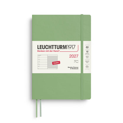 2027 Weekly Planner & Notebook Ruled SOFTCOVER