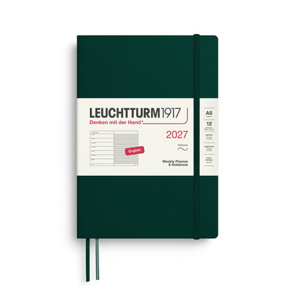 2027 Weekly Planner & Notebook Ruled SOFTCOVER