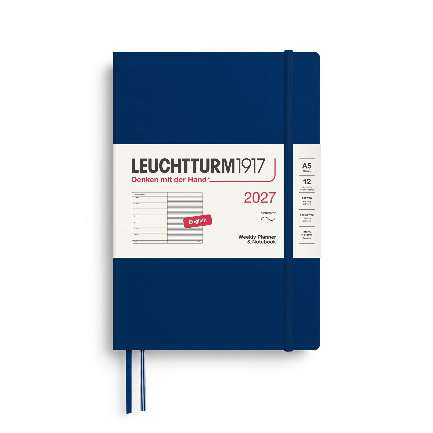 2027 Weekly Planner & Notebook Ruled SOFTCOVER