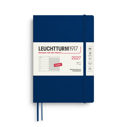 2027 Weekly Planner & Notebook Ruled SOFTCOVER