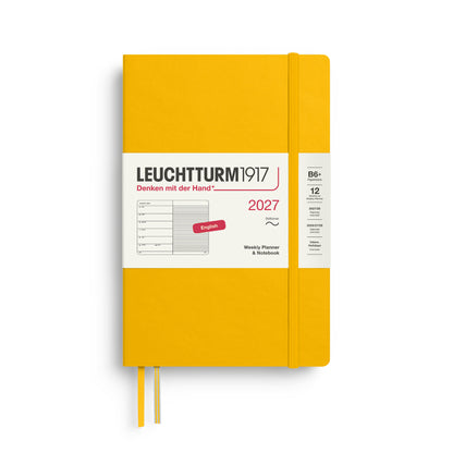 2027 Weekly Planner & Notebook Ruled SOFTCOVER