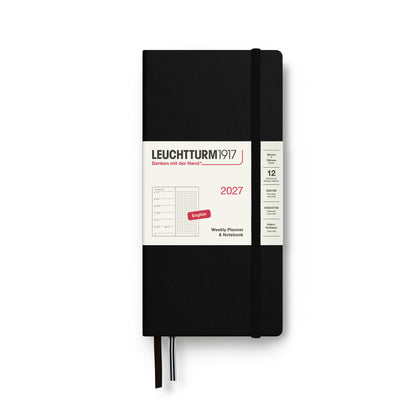 2027 Weekly Planner & Notebook DOTTED - A5 Medium & Wallet Size (B6+xA6) - Hardcover