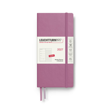 2027 Weekly Planner & Notebook DOTTED - A5 Medium & Wallet Size (B6+xA6) - Hardcover