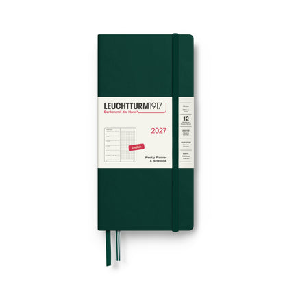 2027 Weekly Planner & Notebook DOTTED - A5 Medium & Wallet Size (B6+xA6) - Hardcover