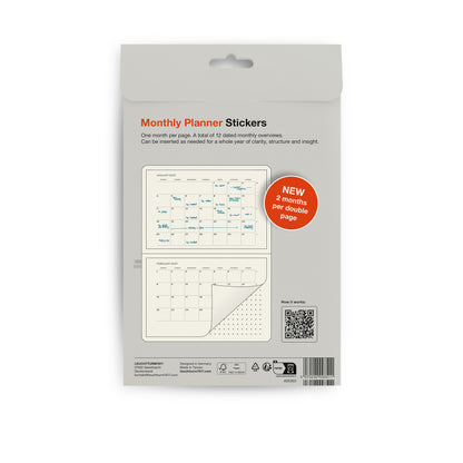 2027 Planner Stickers, Monthly & Yearly overviews