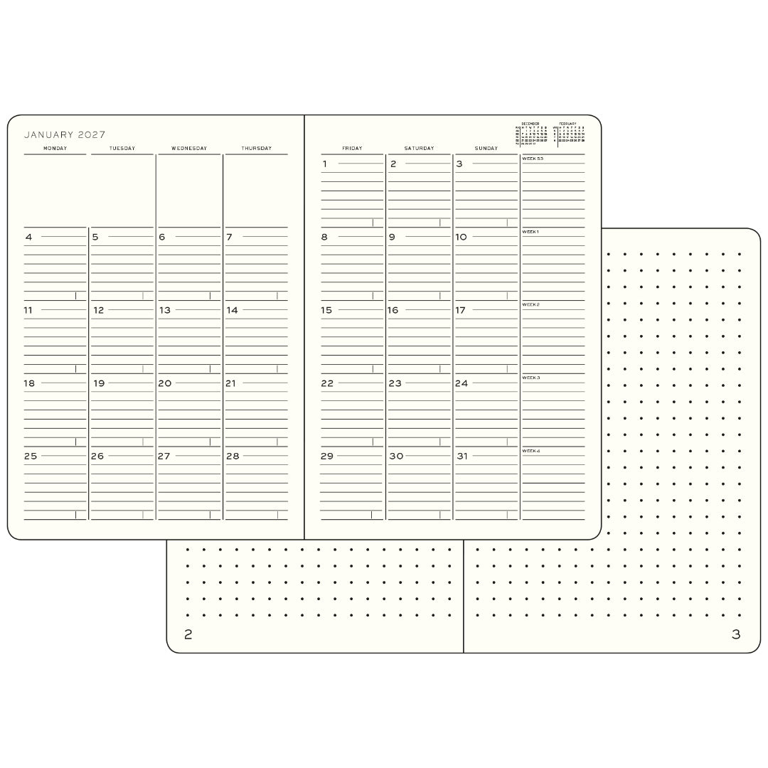 2027 Composition B5 16 Month Planner Softcover